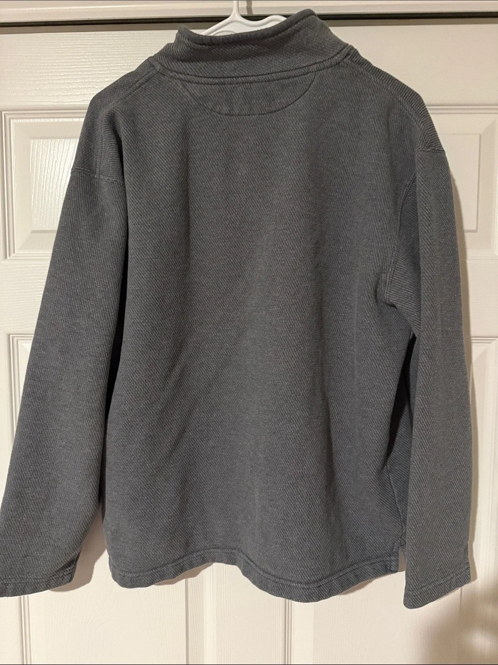 Chaps Men’s Dark Gray Half-Zip Pullover Sweater - Picture 6 of 7
